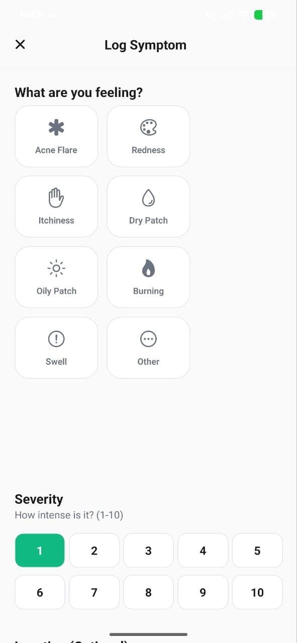 Symptom Diary